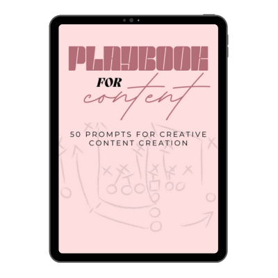 Playbook For Content: 50 Content Prompts ( With Resell Rights)